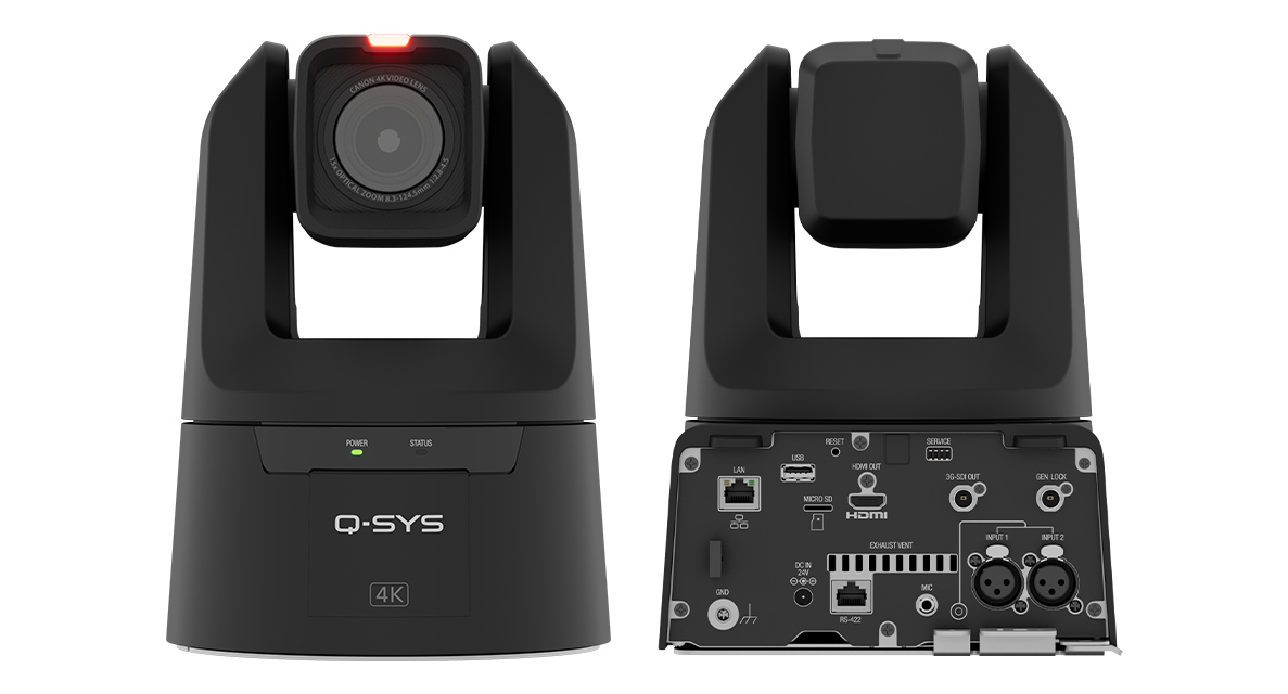 QSYS™ NC Pro15X BK     PTZ Network Conference Camera Black
