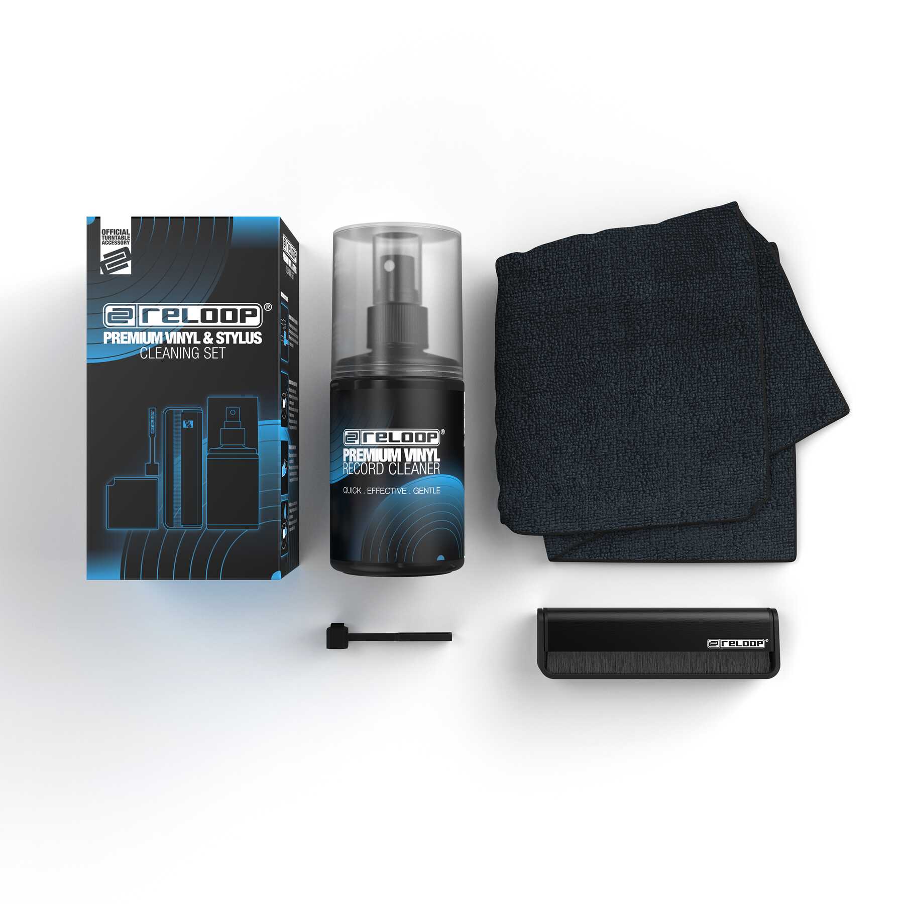 RELOOP Premium Vinyl & Stylus Cleaning Set