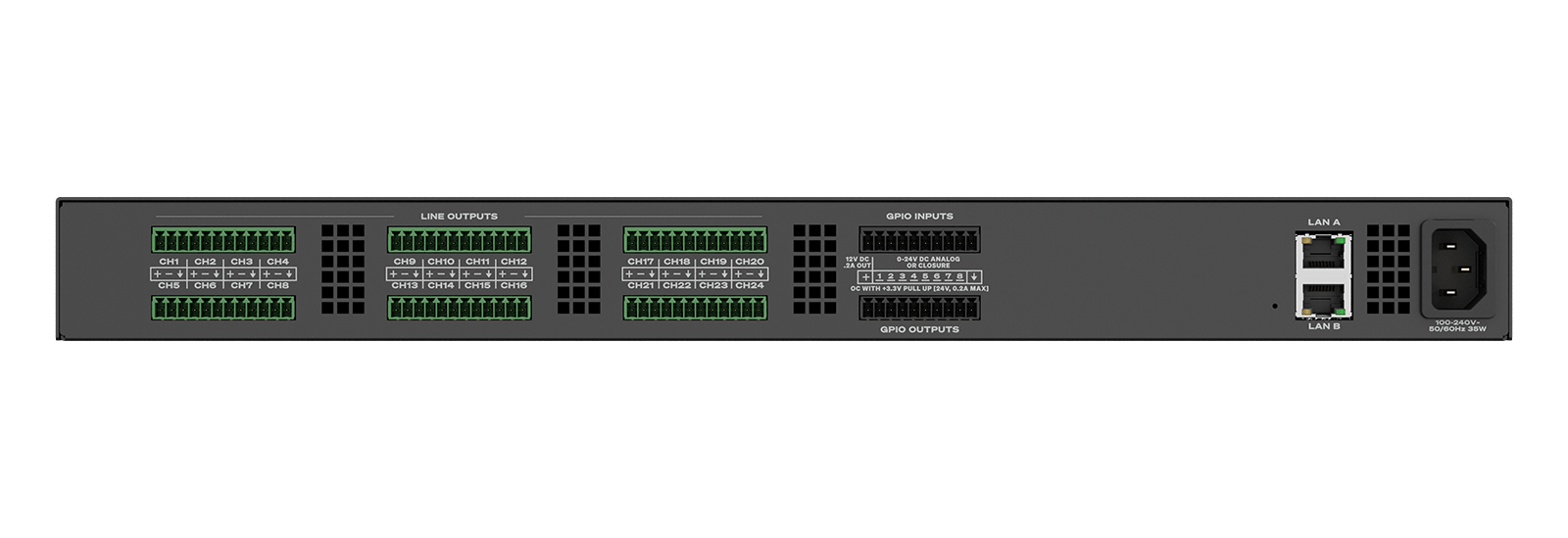 QSYS™ QiO L24o Network Expander
