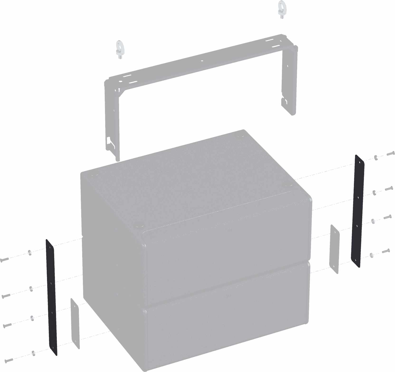 HK AUDIO SI-Series Accessories 210 U-Bracket Extension Plates Weiss/RAL