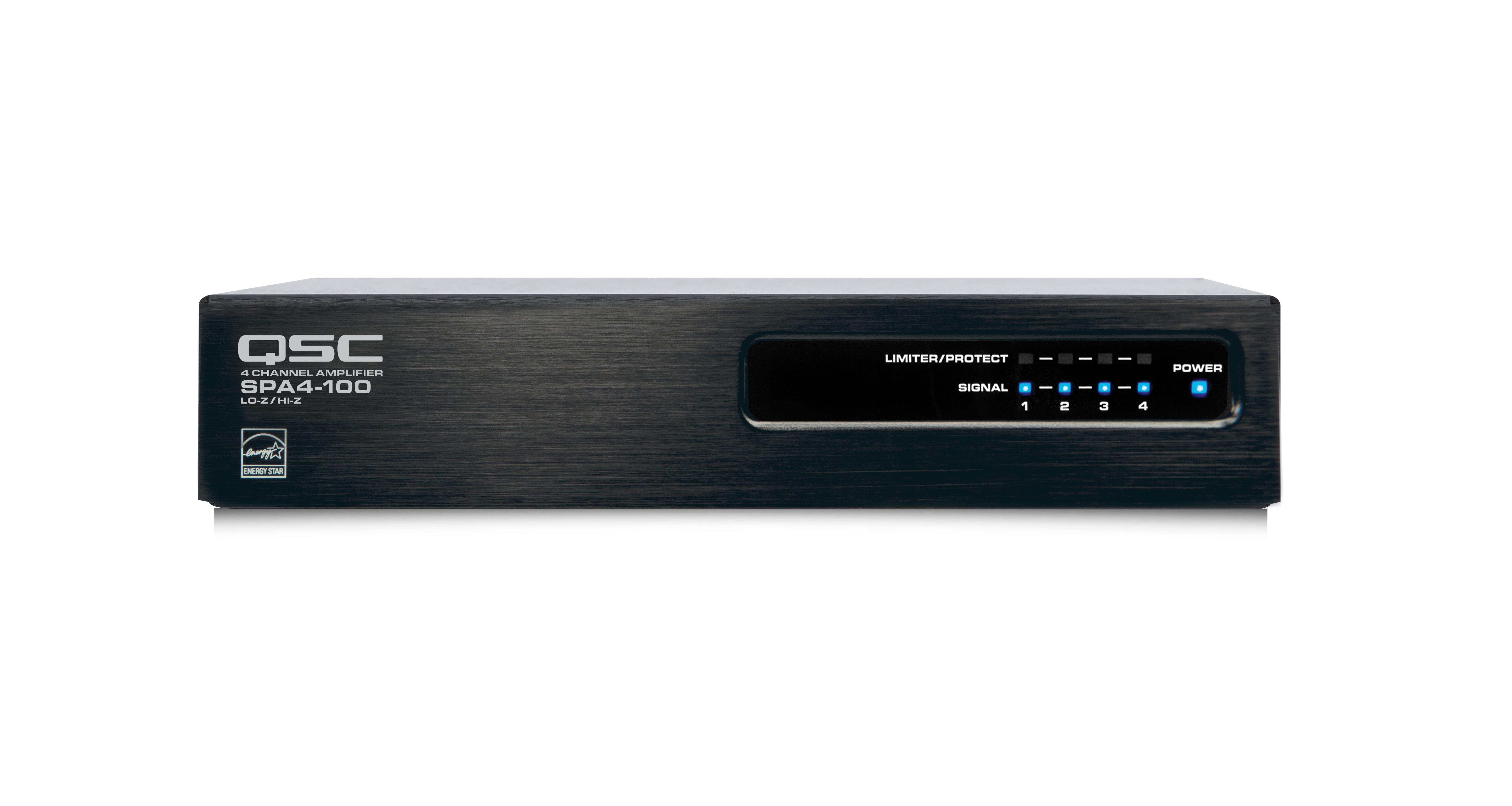 QSYS™ SPA4-100           4x100W Amplifier / 2x350W/100Volt
