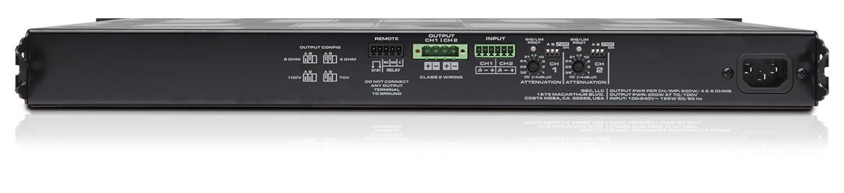QSC MP-Series MPA20V          2x200W Amplifier