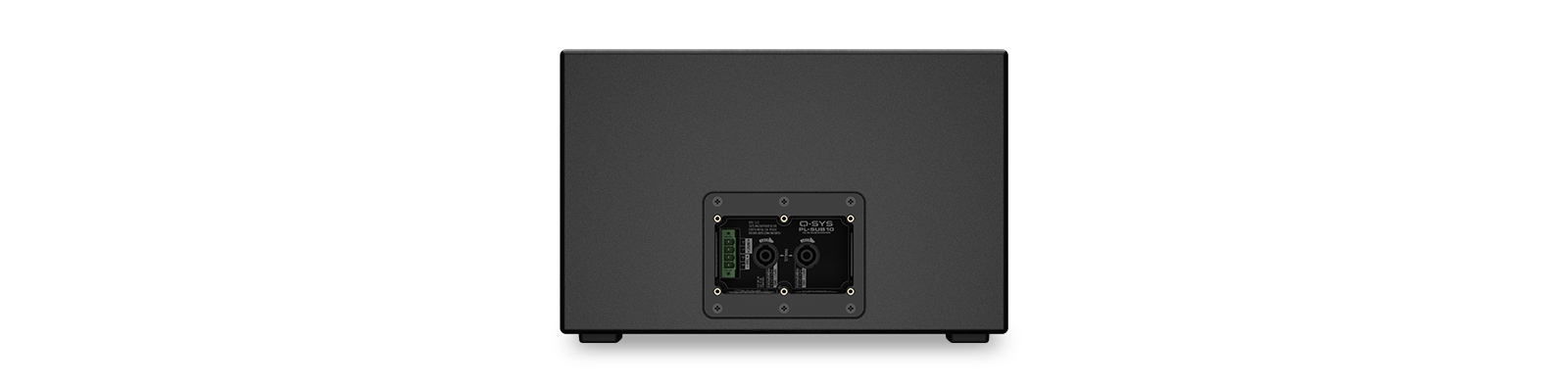 QSYS™ PL-Series PL-SUB10 Black     Subwoofer