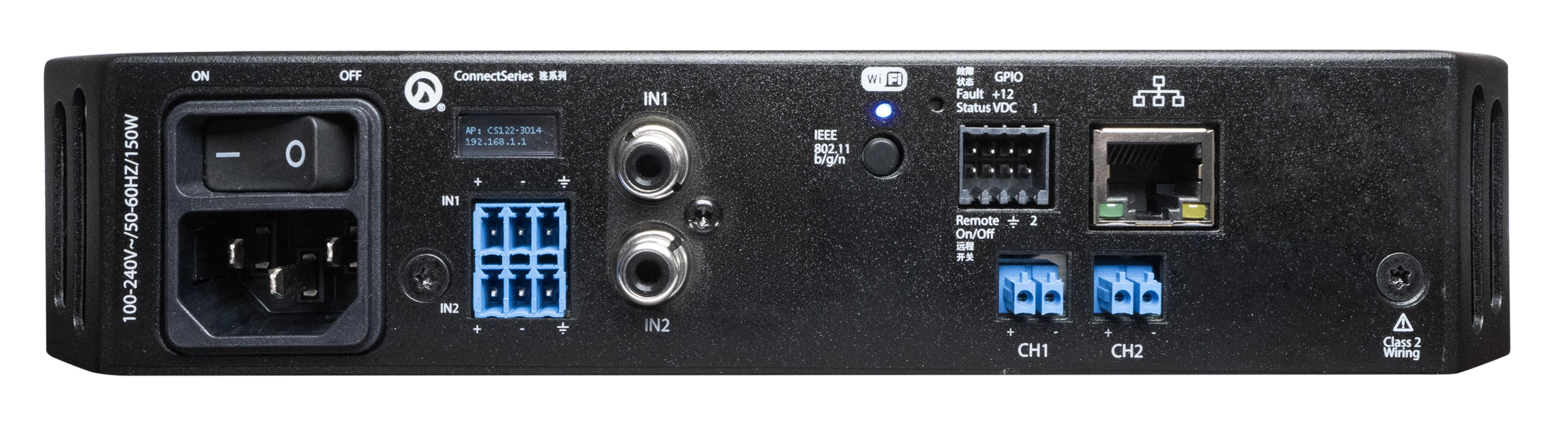 LEA Professional CS122       2x120W intelligent Amplifier, Halfrack