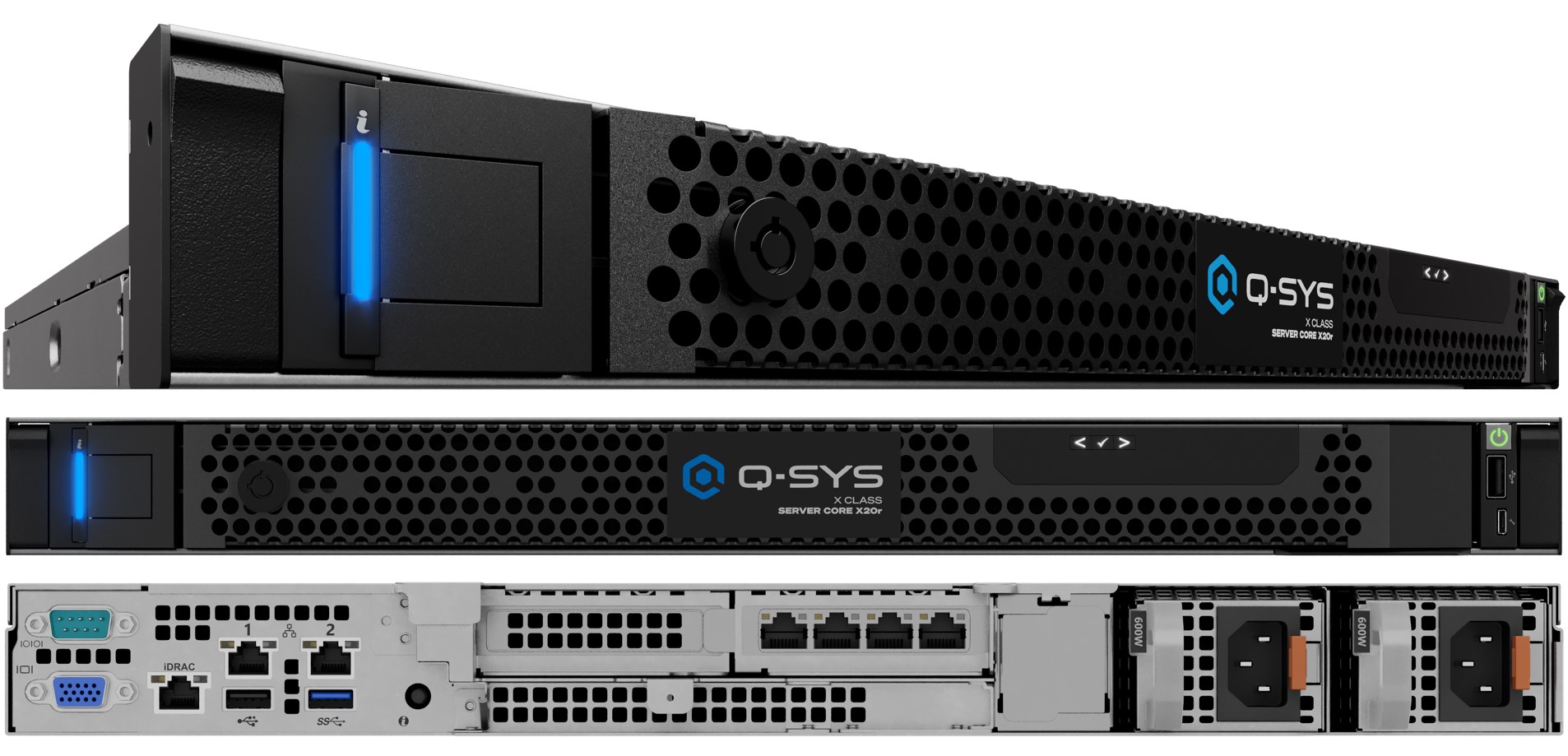 QSYS™ Core X20r     Q-SYS Systemprozessor
