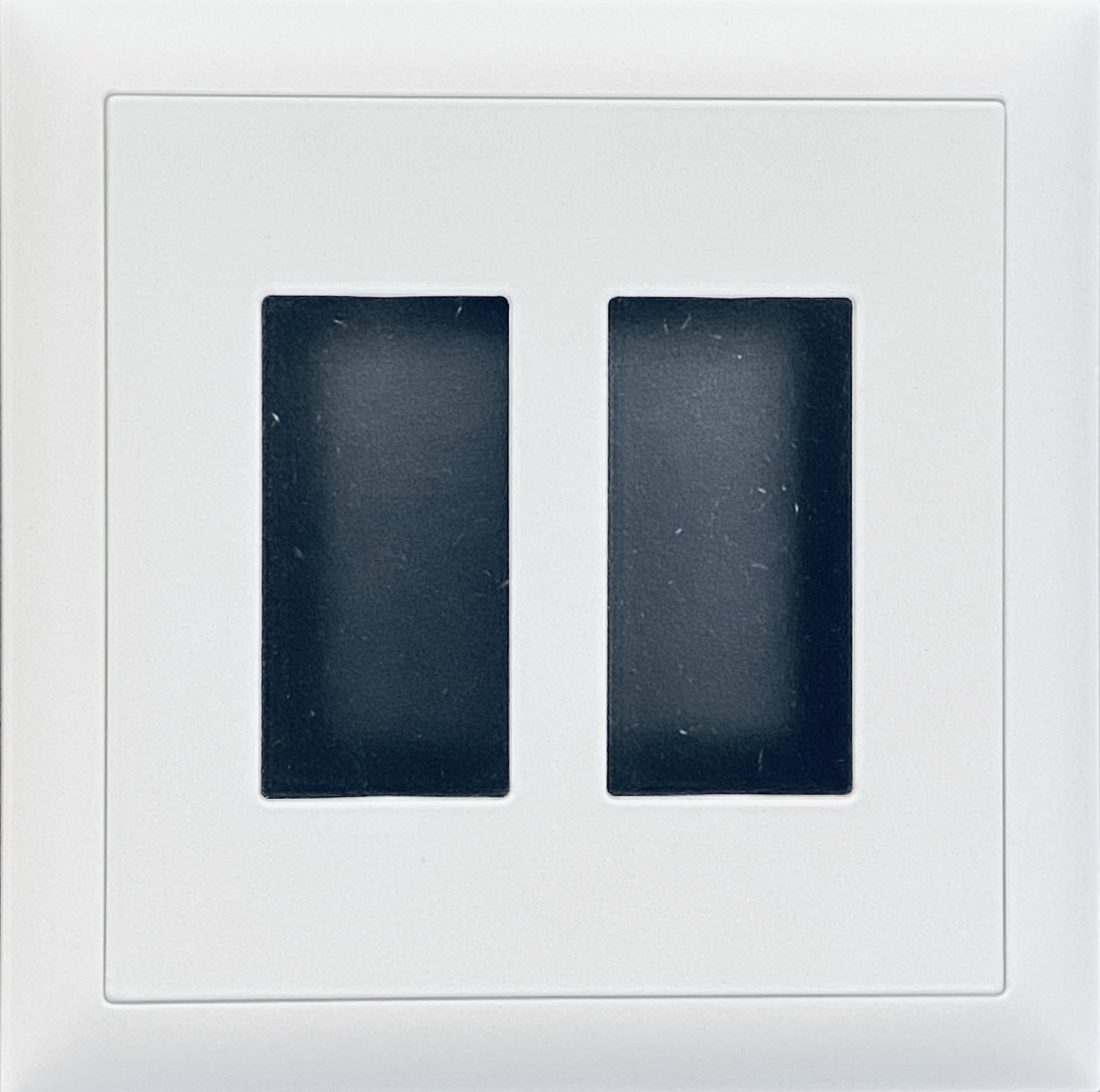 SDS Umbaukit EdizioDue GR2+2 White für US 2-Gang Wallplates