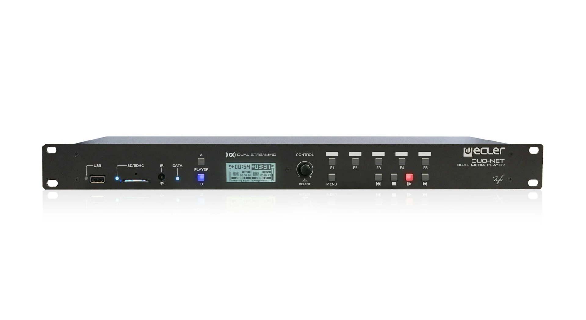 ECLER AudioPlayer DUONETPLAYER Doppel Netzwerkplayer