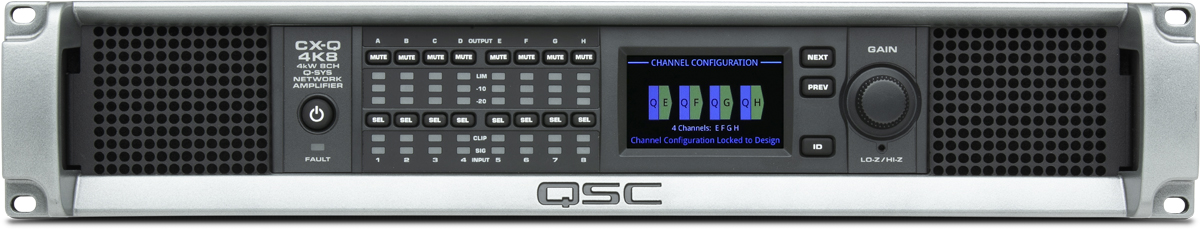 QSYS™ CXQ 4K8      8 x 1000W Network-Amplifier