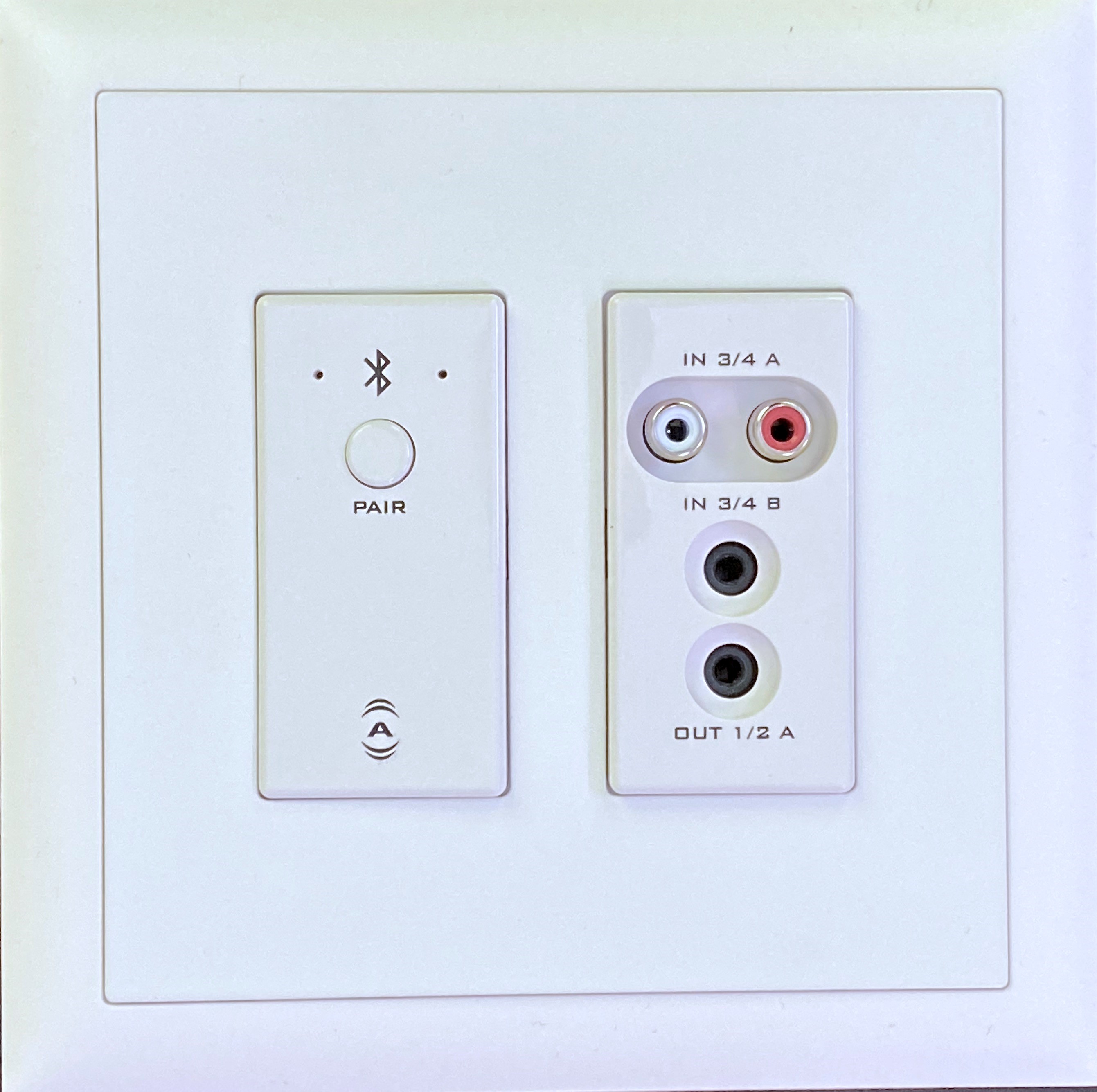 SDS Umbaukit EdizioDue GR2+2 White für US 2-Gang Wallplates